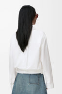 LOEWE ASYMMETRIC DRAPED SHIRT WHITE