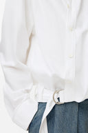 LOEWE ASYMMETRIC DRAPED SHIRT WHITE