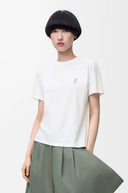 LOEWE FLORAL ANAGRAM T-SHIRT RELAXED FIT WHITE