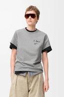 LOEWE T-SHIRT "I LOEWE YOU" GREY