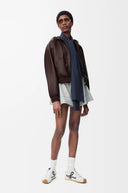 LOEWE FLAMENCO JACKET DARK BROWN