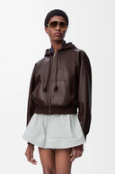 LOEWE FLAMENCO JACKET DARK BROWN