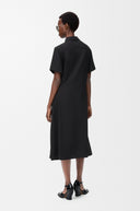 LOEWE BELTED MIDI DRESS BLACK