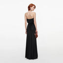 SELF-PORTRAIT BANDEAU MAXI DRESS BLACK
