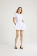 PATOU BUBBLE BOOMER SKIRT WHITE