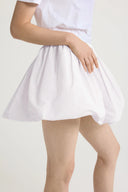 PATOU BUBBLE BOOMER SKIRT WHITE