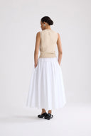 PATOU MIDI SKIRT WHITE