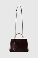 VICTORIA BECKHAM SLOANE FRAME BAG 28 DARK BURGUNDY