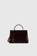 VICTORIA BECKHAM SLOANE FRAME BAG 28 DARK BURGUNDY