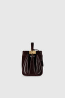 VICTORIA BECKHAM SLOANE FRAME BAG 28 DARK BURGUNDY
