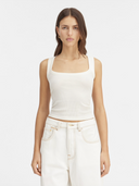 JACQUEMUS TANK TOP GROS GRAIN WHITE