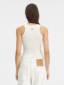 JACQUEMUS TANK TOP GROS GRAIN WHITE
