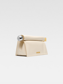 JACQUEMUS LE ROND CARRÉ CLUTCH  IVORY