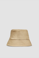MONCLER BUCKET HAT LOGO BEIGE