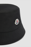 MONCLER BUCKET HAT LOGO BLACK