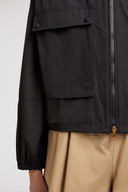 MONCLER SAUVAN SHORT HOODED PARKA BLACK