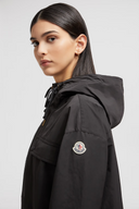 MONCLER SAUVAN SHORT HOODED PARKA BLACK