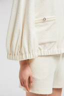 MONCLER BOUCLE CARDIGAN WHITE
