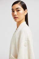 MONCLER BOUCLE CARDIGAN WHITE