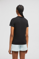 MONCLER T-SHIRT CROCHET ACCENT BLACK
