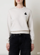 ISABEL MARANT ÉTOILE MAURINE LOGO PULL ECRU