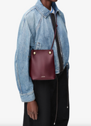 LOEWE PEBBLE POUCH BURGUNDY