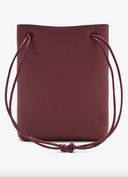 LOEWE PEBBLE POUCH BURGUNDY