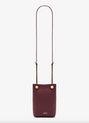 LOEWE PEBBLE POUCH BURGUNDY