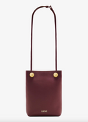 LOEWE PEBBLE POUCH BURGUNDY