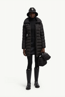 MONCLER FLAMMETTE LONG DOWN JACKET BLACK