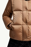 MONCLER CASTELNOU SHORT DOWN JACKET BEIGE