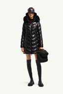 MONCLER FULMARUS LONG DOWN JACKET BLACK
