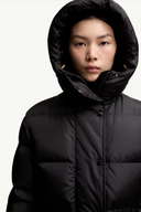 MONCLER CHAMER LONG DOWN JACKET BLACK