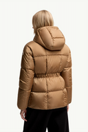 MONCLER AGNEUX SHORT DOWN JACKET CAMEL