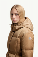 MONCLER AGNEUX SHORT DOWN JACKET CAMEL