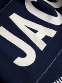 JACQUEMUS LOGO SCARF NAVY