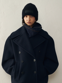 JACQUEMUS GROS GRAIN LOGO BEANIE BLACK