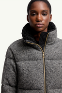 MONCLER CAREIL WOOL BOUCLÉ JACKET GREY