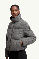 MONCLER CAREIL WOOL BOUCLÉ JACKET GREY