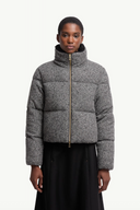 MONCLER CAREIL WOOL BOUCLÉ JACKET GREY