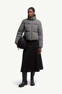 MONCLER CAREIL WOOL BOUCLÉ JACKET GREY