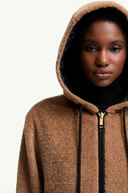 MONCLER REVERSIBLE CARDIGAN CAMEL/BLACK
