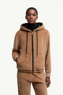MONCLER REVERSIBLE CARDIGAN CAMEL/BLACK