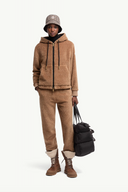 MONCLER REVERSIBLE CARDIGAN CAMEL/BLACK