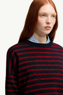 MONCLER STRIPED PULL RED/BLUE