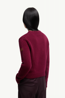 MONCLER PULL BURGUNDY