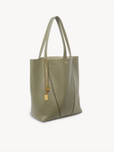 CHLOÉ SPIN TOTE BAG ALOE GREEN