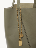 CHLOÉ SPIN TOTE BAG ALOE GREEN