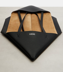 LOEWE HORIZONTAL PUZZLE FOLD TOTE BAG BLACK