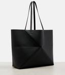LOEWE HORIZONTAL PUZZLE FOLD TOTE BAG BLACK